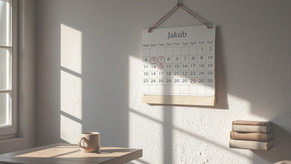 Jakie są daty imienin Jakuba?