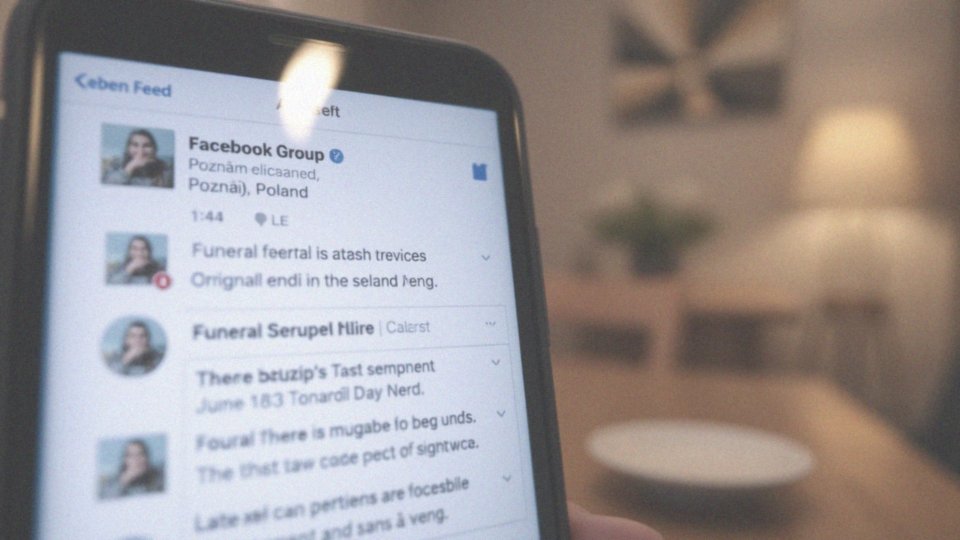Jakie grupy społecznościowe mogą pomóc w uzyskaniu informacji o pogrzebach?