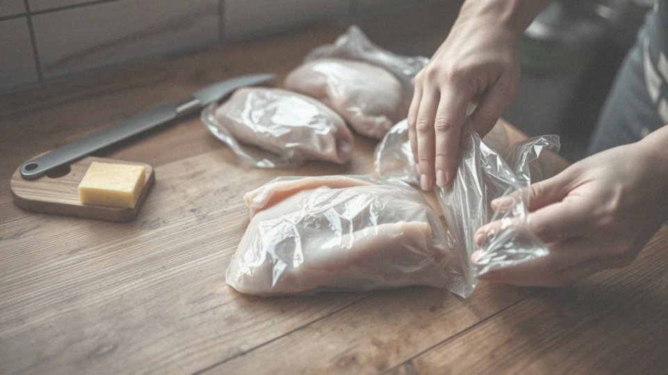 Jak zabezpieczyć końcówki piersi drobiowych podczas zawijania?